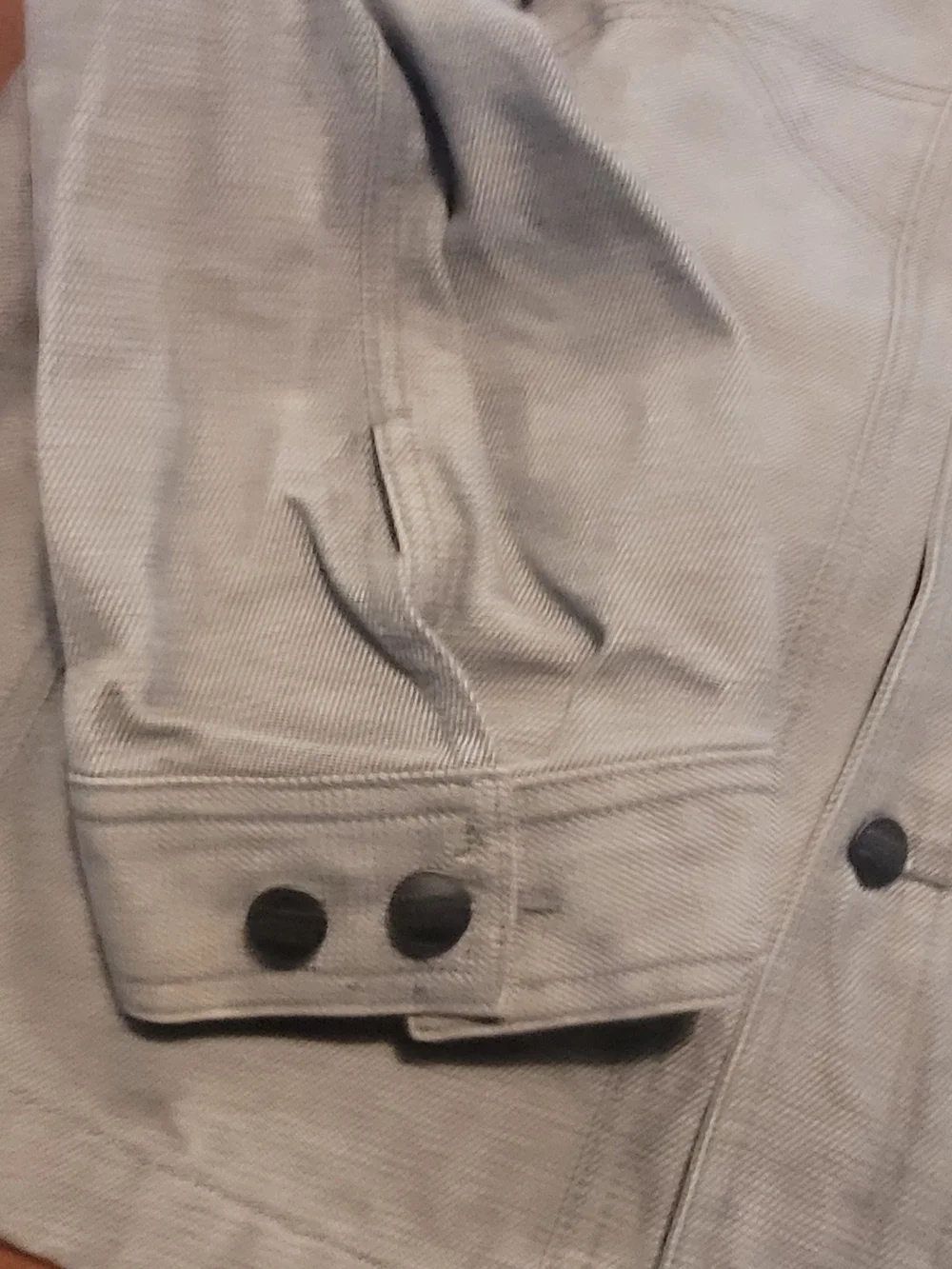Marithe Francios Girbaud 90s Men's Light Gray Lightweight Denim Jacket